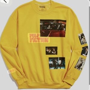 Urban Outfitters Vintage Pulp Fiction Sweatshirt Yellow Sz M